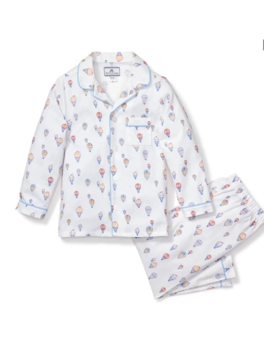 Petite Plume Boys Balloon Print Pajama Set Size 10